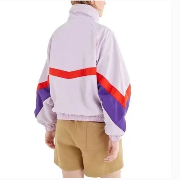 Urban outfitters Retro Windbreaker Jacket Pastel Lavender Purple Size medium - Picture 2 of 9